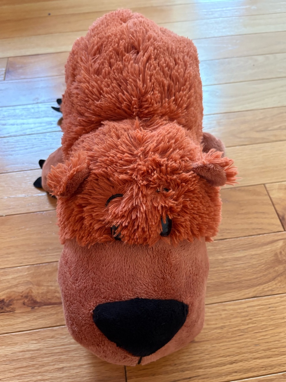 FlipaZoo Reversible Plush Doll Alligator Green & Grizzly Bear Brown 20”